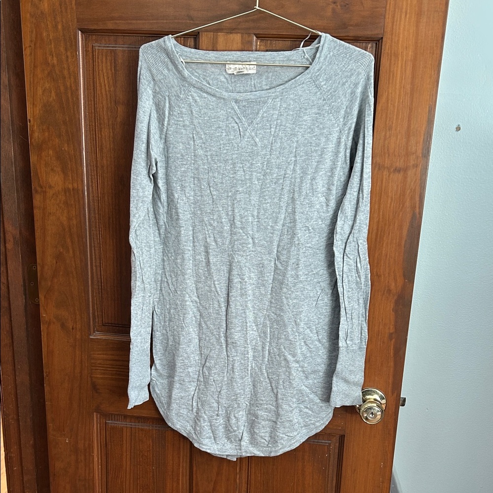if it were me Light Gray Long Sleeve Top